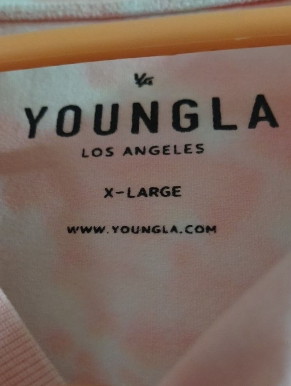 YoungLA Pink & Light Blue Tie-Dye Floral Hummingbird Tee - Picture 3 of 8